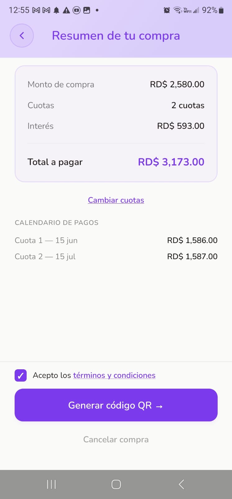 App Adela — Paga en cuotas