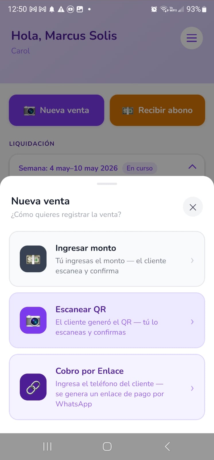 App Adela Comercio — Acepta ventas a crédito